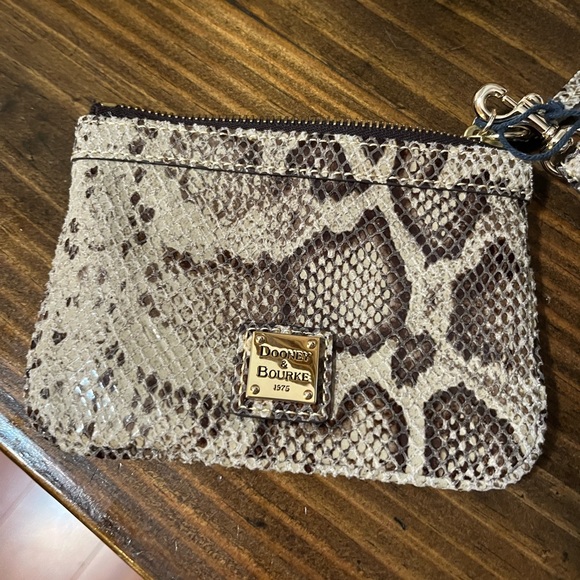 Dooney & Bourke Handbags - Dooney & Bourke Snake Print Wristlet